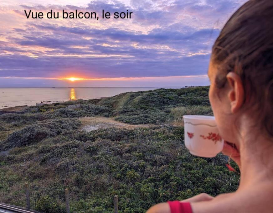 Duplex Au Calme Avec Vue Sur Les Dunes Et La Mer Ambleteuse Exterior foto